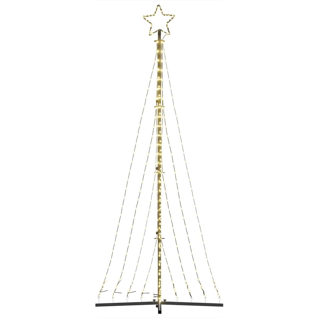 Albero di Natale a LED-Luci decorative natalizie 447 LED Bianco Caldo 250 cm
