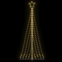 vidaXL Albero di Natale a LED 447 LED Bianco Caldo 249 cm