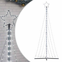 vidaXL Albero di Natale a LED 447 LED Bianco Freddo 249 cm