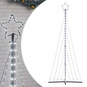 vidaXL Albero di Natale a LED 447 LED Bianco Freddo 249 cm