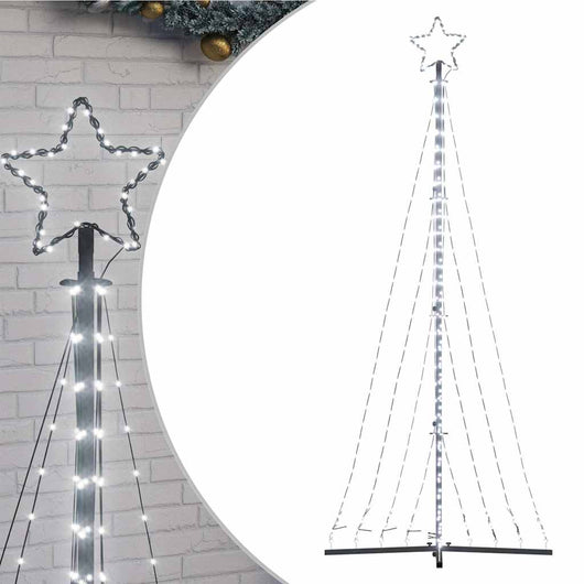 vidaXL Albero di Natale a LED 447 LED Bianco Freddo 249 cm