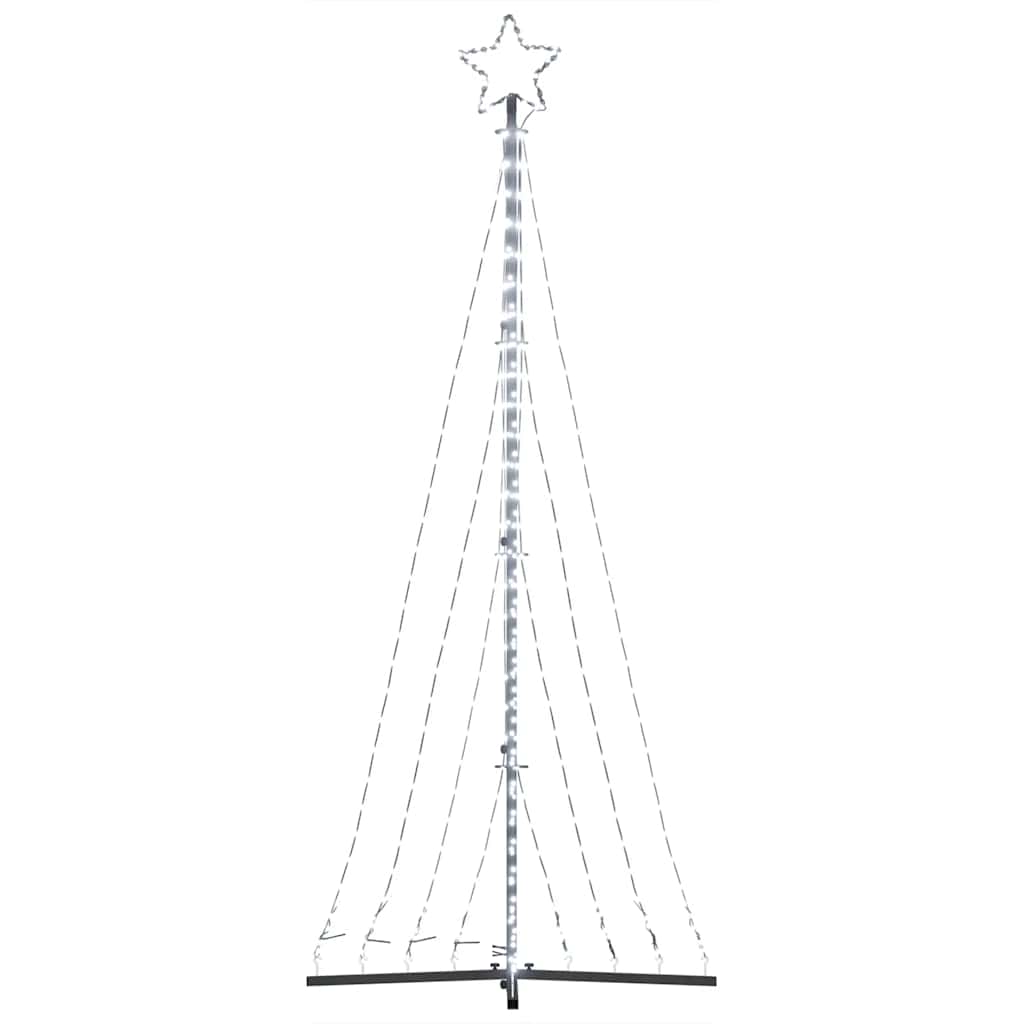 vidaXL Albero di Natale a LED 447 LED Bianco Freddo 249 cm