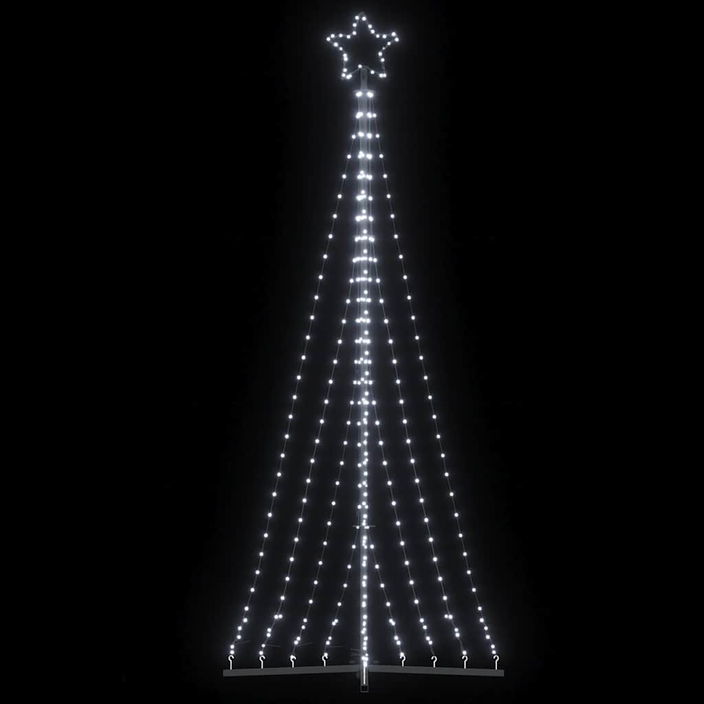 vidaXL Albero di Natale a LED 447 LED Bianco Freddo 249 cm