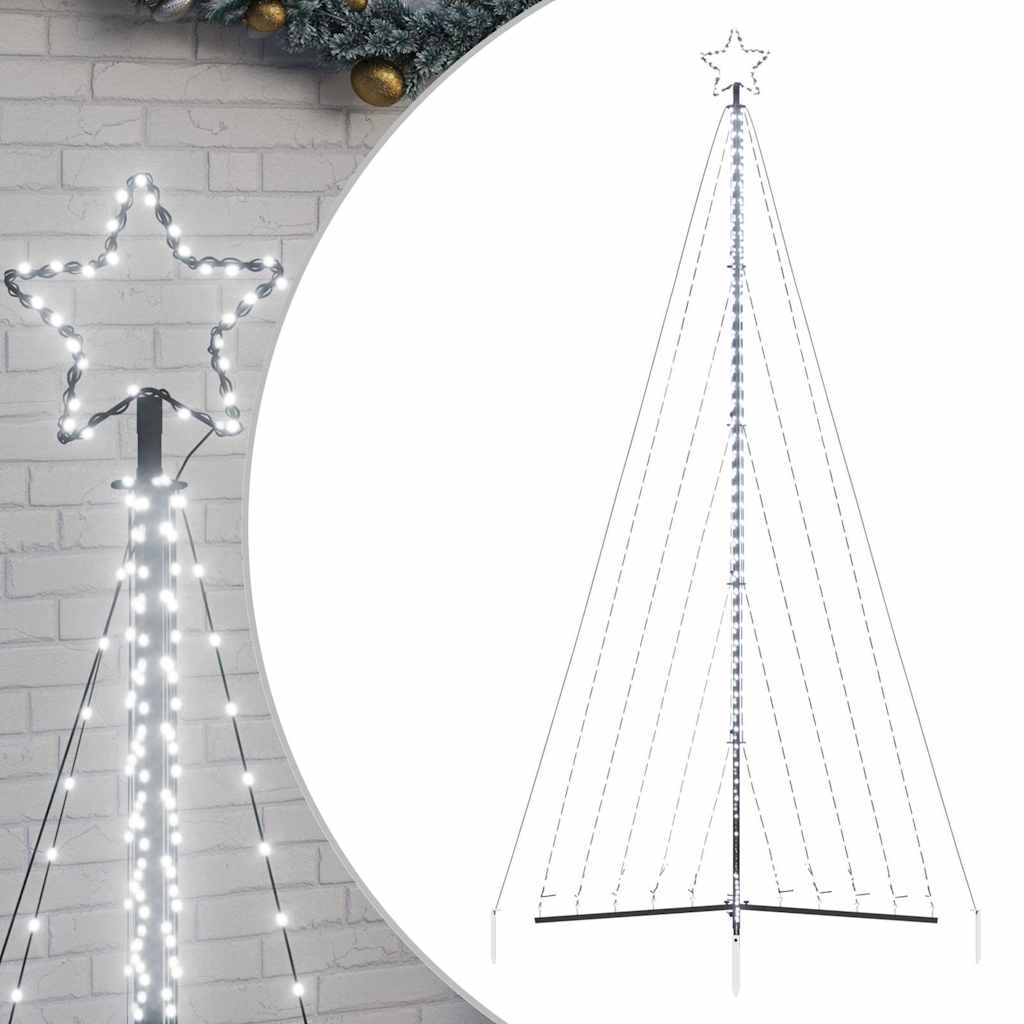 Albero di Natale a LED-Luci decorative natalizie 570 LED Bianco Freddo 399 cm