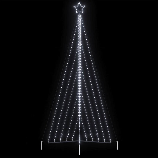 Albero di Natale a LED 570 LED Bianco Freddo 399 cm 4016441