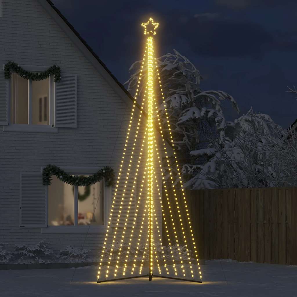 vidaXL Albero di Natale a LED 789 LED Bianco Caldo 476 cm