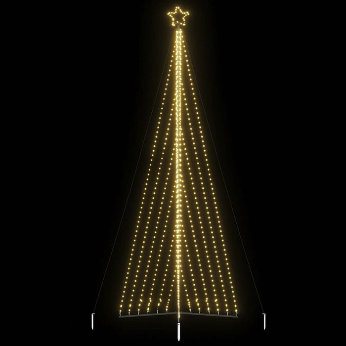 vidaXL Albero di Natale a LED 789 LED Bianco Caldo 476 cm