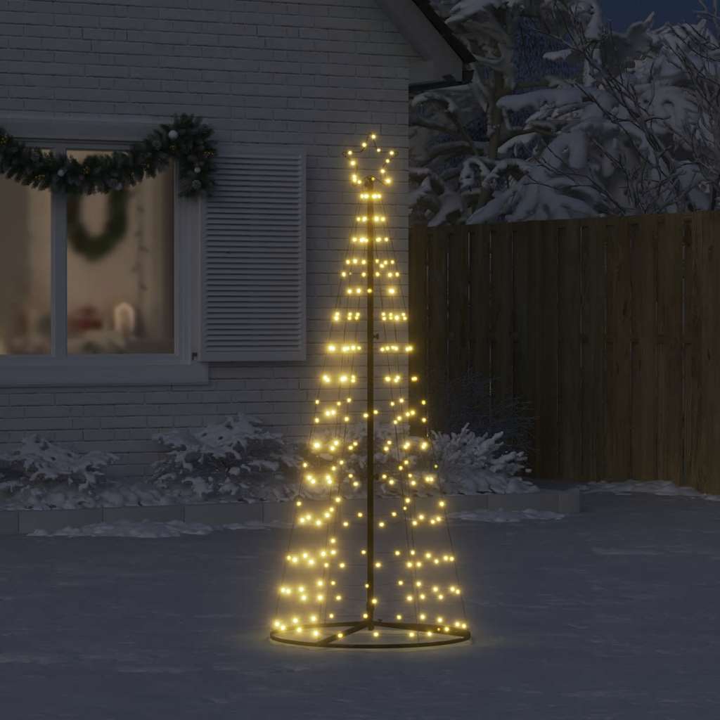 Albero di Natale a LED-Luci decorative natalizie 200 LED Bianco Caldo 182 cm