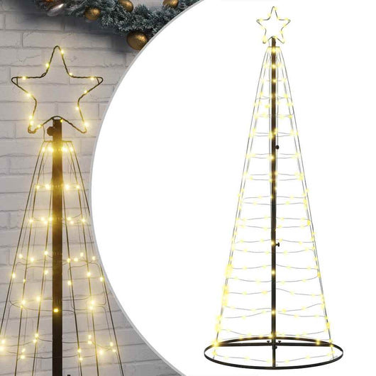 Albero di Natale a LED 200 LED Bianco Caldo 182 cm 4016448