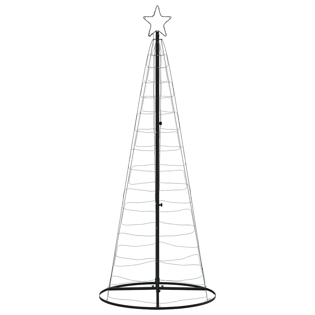 vidaXL Albero di Natale a LED 200 LED Bianco Caldo 182 cm