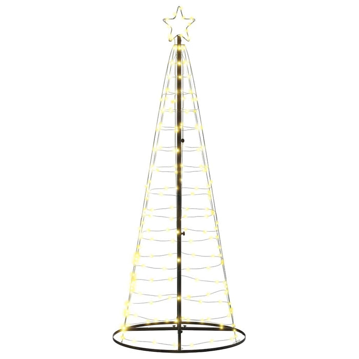 vidaXL Albero di Natale a LED 200 LED Bianco Caldo 182 cm