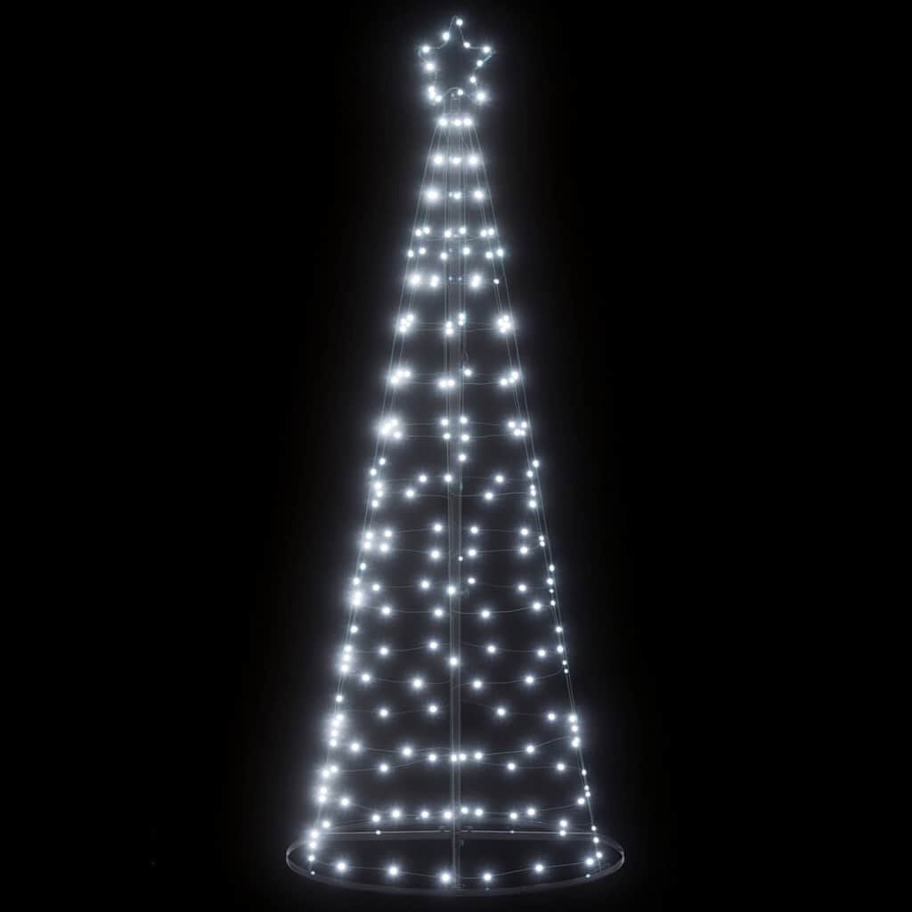 vidaXL Albero di Natale a LED 200 LED Bianco Freddo 182 cm