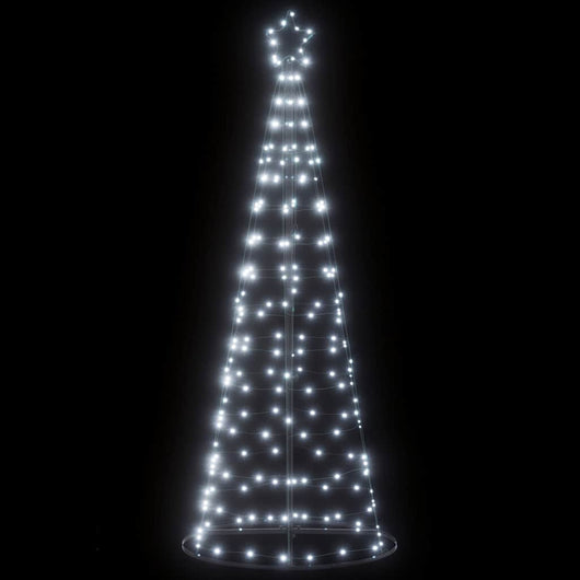 vidaXL Albero di Natale a LED 200 LED Bianco Freddo 182 cm