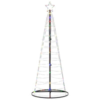 vidaXL Albero di Natale a LED 200 LED Colorato 182 cm
