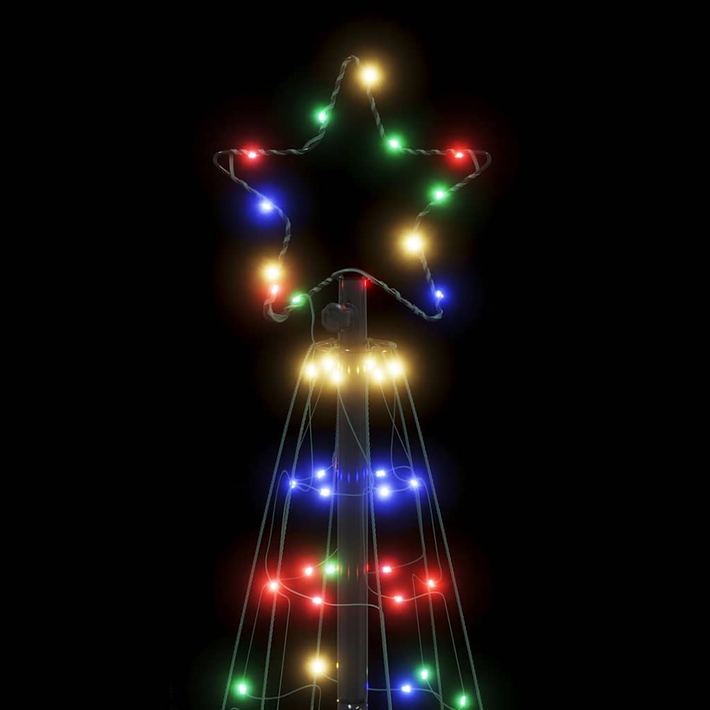 vidaXL Albero di Natale a LED 200 LED Colorato 182 cm