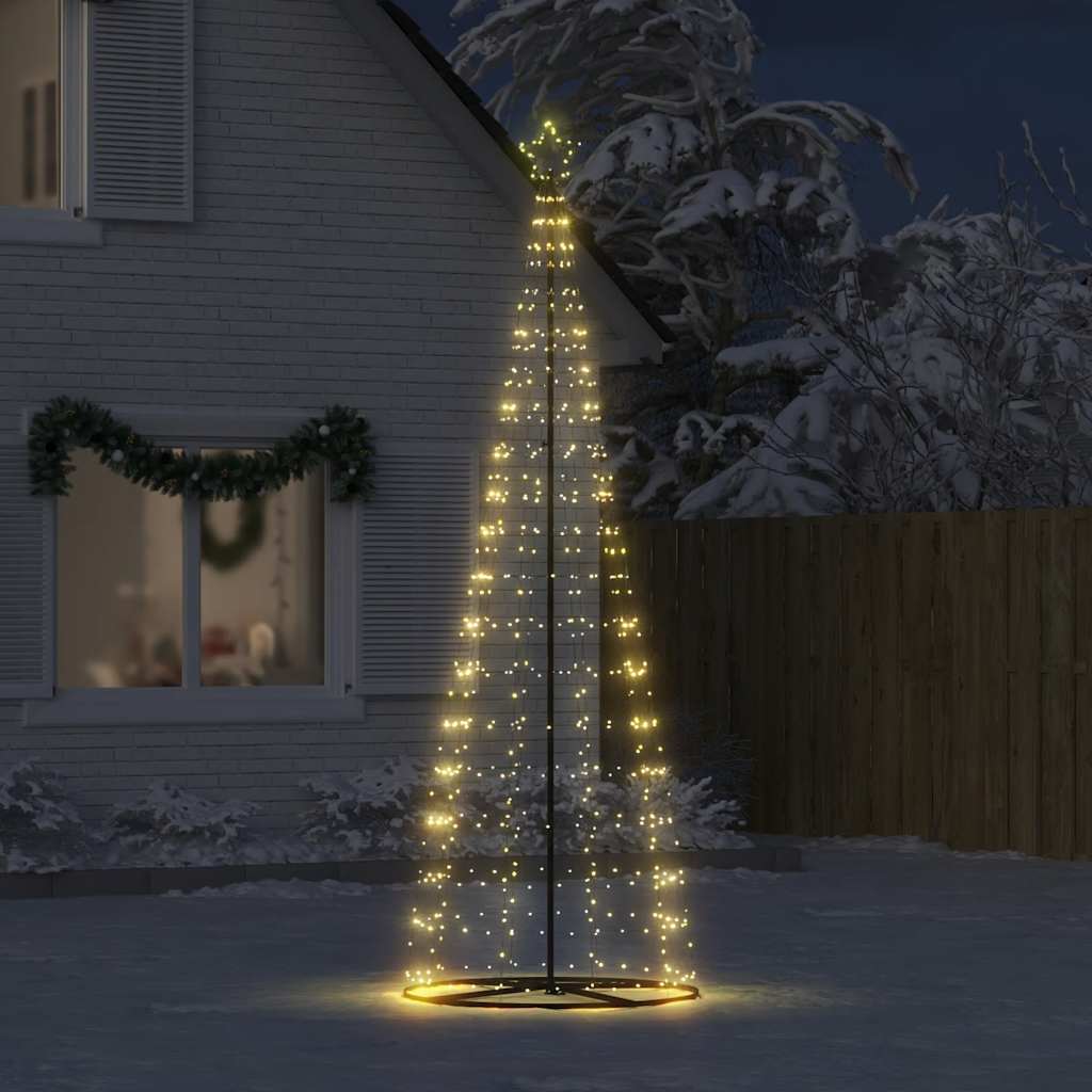 Albero di Natale a LED 550 LED Bianco Caldo 304 cm 4016452