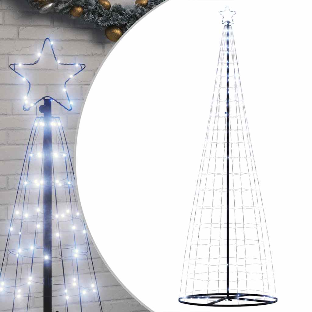 vidaXL Albero di Natale a LED 550 LED Bianco Freddo 304 cm