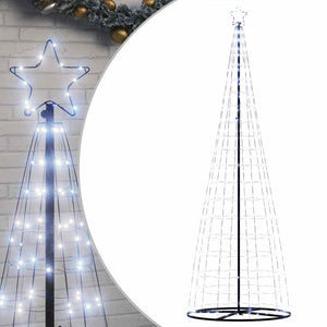 vidaXL Albero di Natale a LED 550 LED Bianco Freddo 304 cm