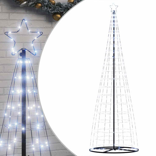vidaXL Albero di Natale a LED 550 LED Bianco Freddo 304 cm