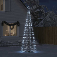 vidaXL Albero di Natale a LED 550 LED Bianco Freddo 304 cm