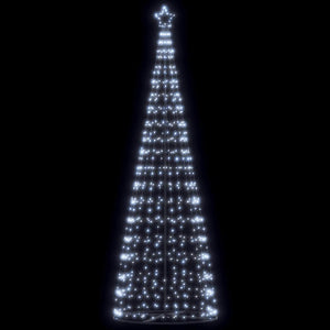 vidaXL Albero di Natale a LED 550 LED Bianco Freddo 304 cm