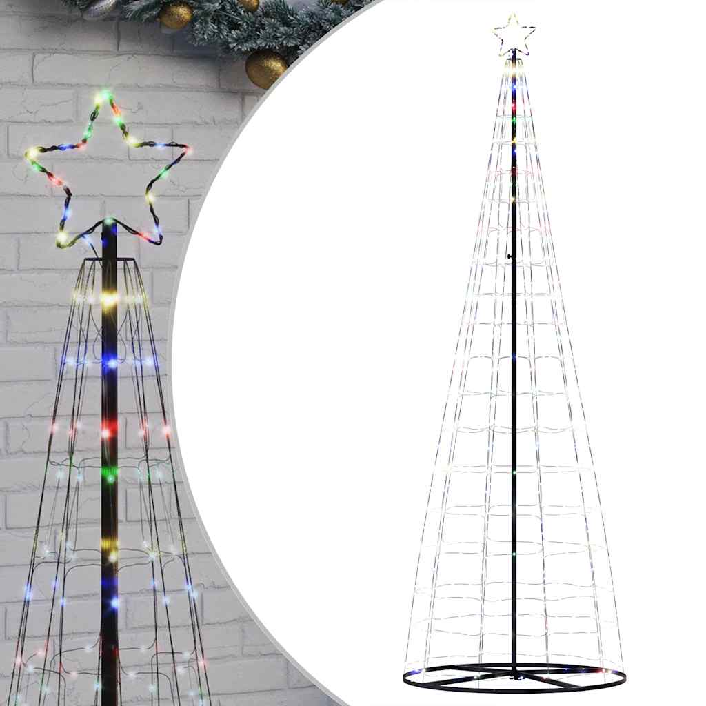 vidaXL Albero di Natale a LED 550 LED Colorato 304 cm