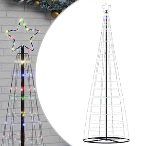 vidaXL Albero di Natale a LED 550 LED Colorato 304 cm