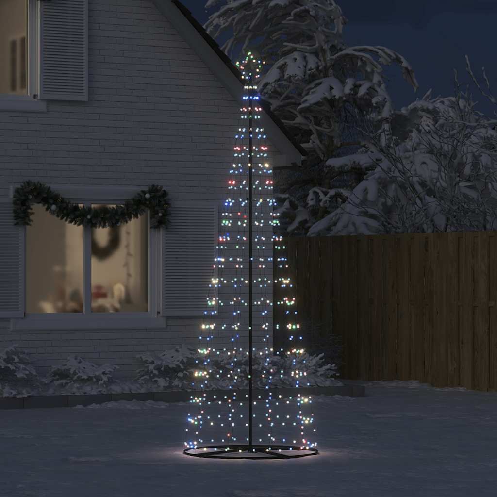 vidaXL Albero di Natale a LED 550 LED Colorato 304 cm