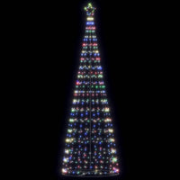 vidaXL Albero di Natale a LED 550 LED Colorato 304 cm