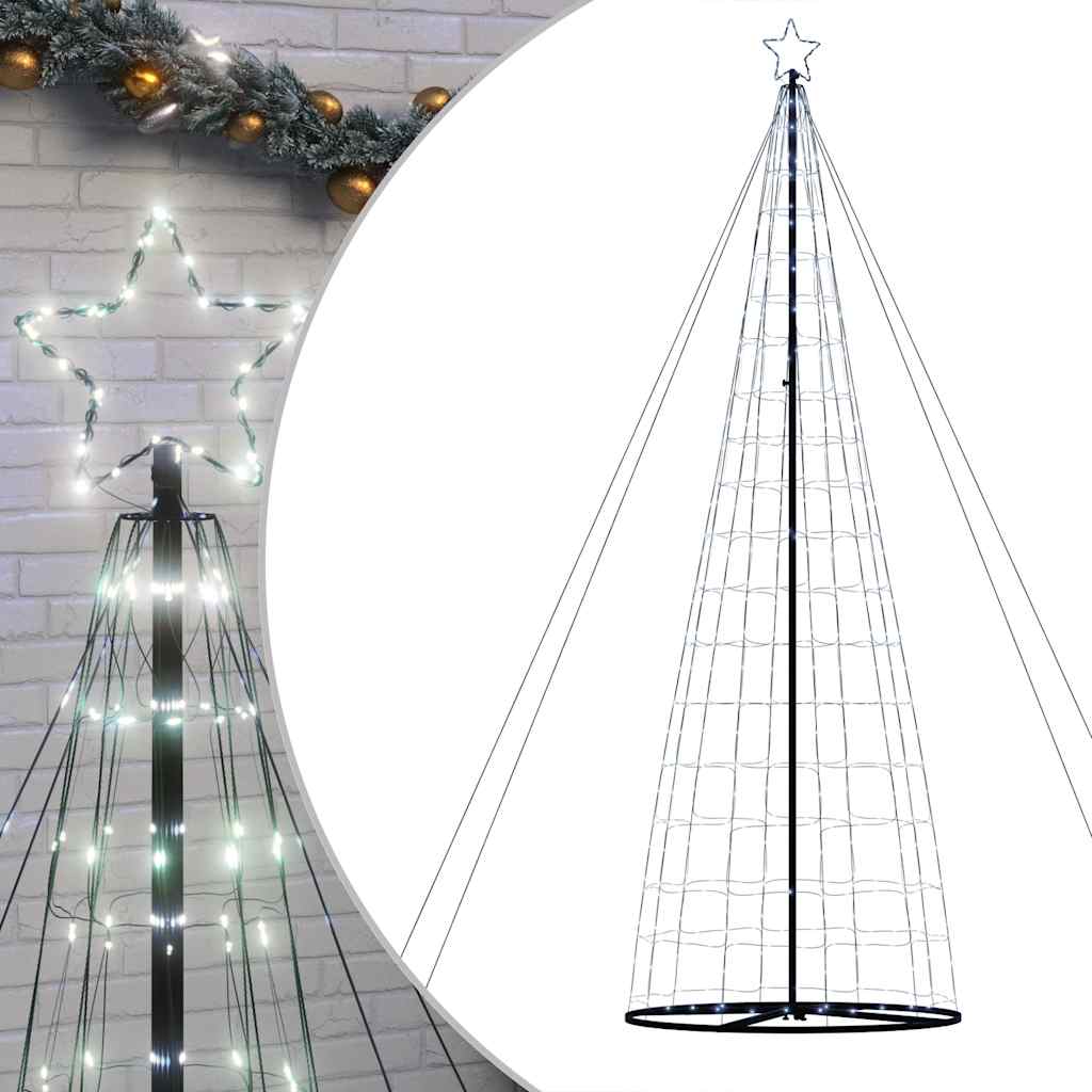 vidaXL Albero di Natale a LED 1534 LED Bianco Freddo 503 cm
