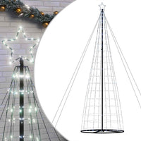 vidaXL Albero di Natale a LED 1534 LED Bianco Freddo 503 cm