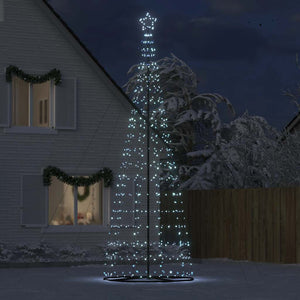 vidaXL Albero di Natale a LED 1534 LED Bianco Freddo 503 cm