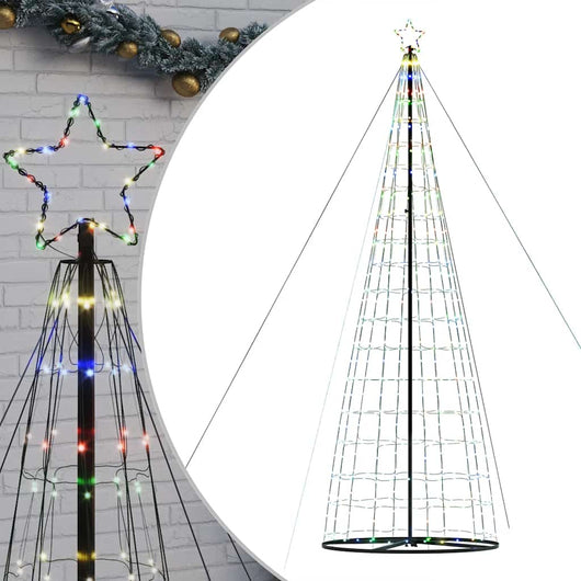 vidaXL Albero di Natale a LED 1534 LED Colorato 503 cm