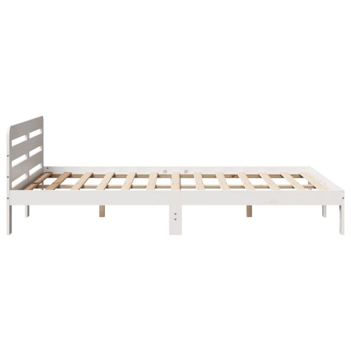 vidaXL Letto senza Materasso Bianco 120x190 cm Legno Massello di Pino