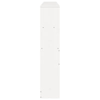 vidaXL Testiera con Ripiani Bianca 200 cm in Legno Massello di Pino