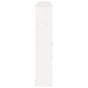 vidaXL Testiera con Ripiani Bianca 200 cm in Legno Massello di Pino