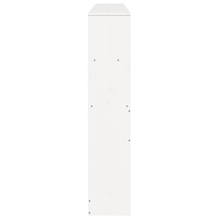 vidaXL Testiera con Ripiani Bianca 200 cm in Legno Massello di Pino