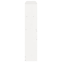 vidaXL Testiera con Ripiani Bianca 140 cm in Legno Massello di Pino