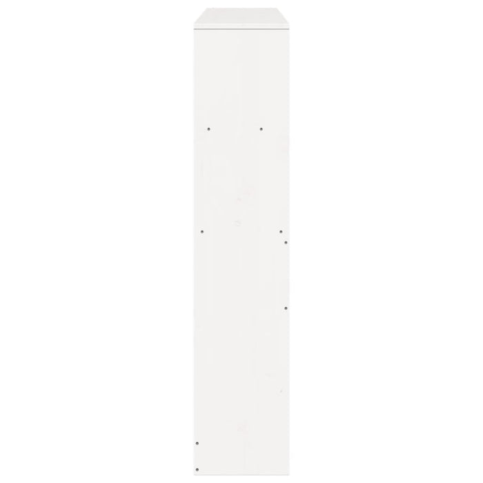 vidaXL Testiera con Ripiani Bianca 140 cm in Legno Massello di Pino