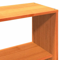 vidaXL Testiera con Ripiani Marrone Cera 140 cm in Legno di Pino