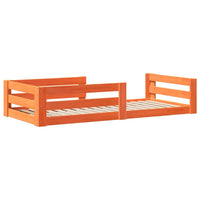 vidaXL Letto senza Materasso Marrone Cera 80x200 cm Legno di Pino