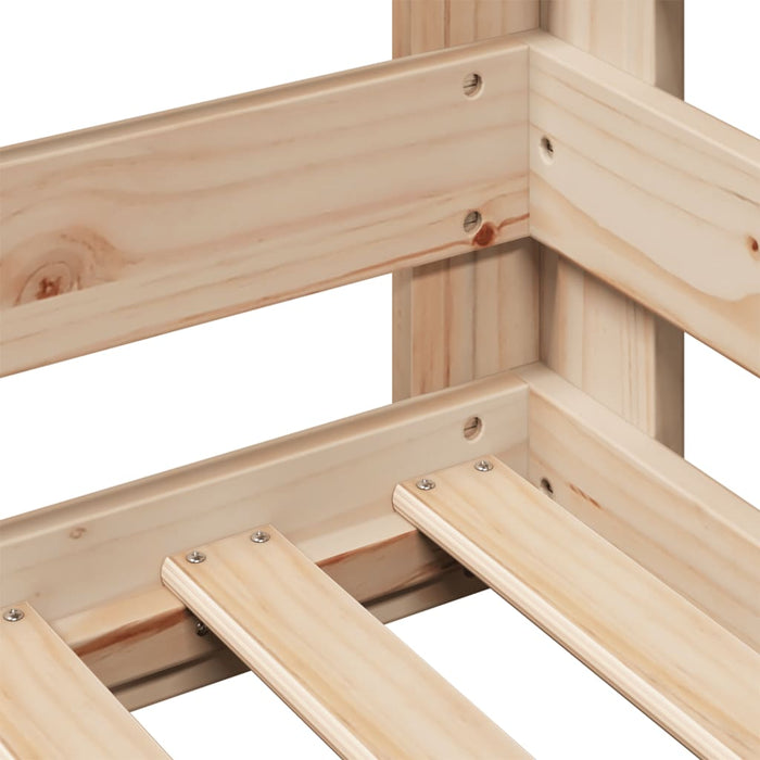 vidaXL Letto senza Materasso 90x200 cm in Legno Massello di Pino