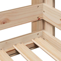 Giroletto senza Materasso 100x200 cm in Legno Massello di Pino 855684