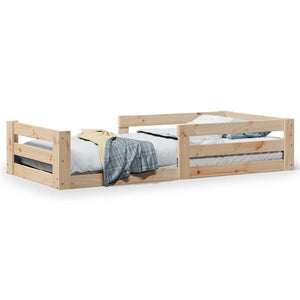 Letto senza Materasso 90x190 cm in Legno Massello di Pino 855693