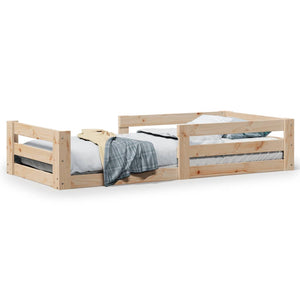 vidaXL Letto senza Materasso 75x190 cm in Legno Massello Pino