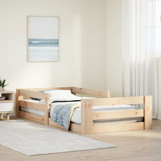 vidaXL Letto senza Materasso 75x190 cm in Legno Massello Pino