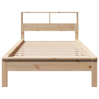 Letto Libreria senza Materasso 90x200 cm Legno Massello Pino 855720
