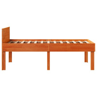 vidaXL Letto senza Materasso Marrone Cera 75x190 cm in Legno di Pino