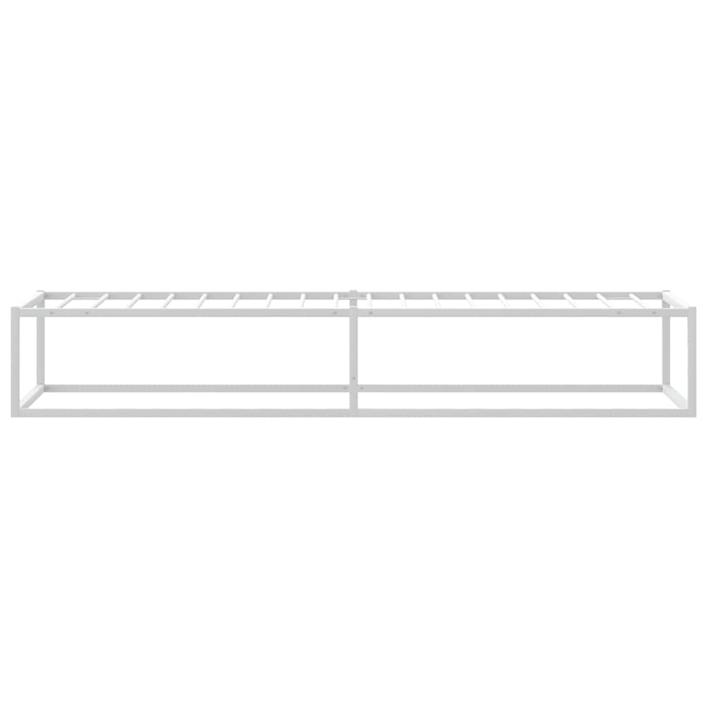 Giroletto senza Materasso-Struttura Letto Bianco 90x200 cm in Metallo