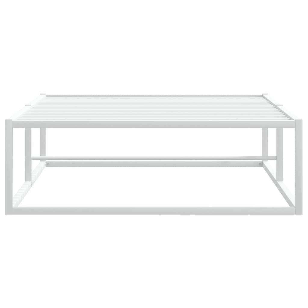 vidaXL Giroletto senza Materasso Bianco 100x200 cm in Metallo